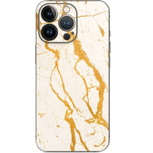Cracked Marble iPhone 14 Pro Skin